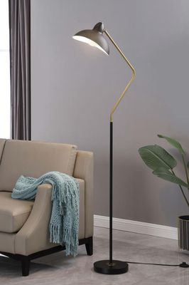 METAL FLOOR LAMP BLACK