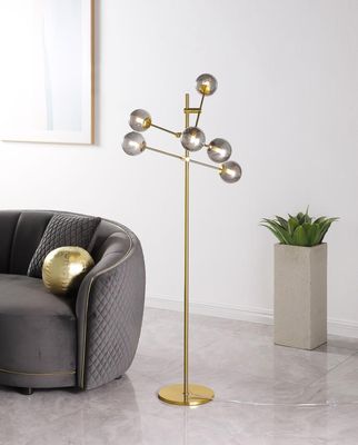 MOLECULAR SMOKE METAL FLOOR LAMP