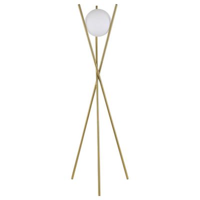 SPHERICAL BULB METAL FLOOR LAMP