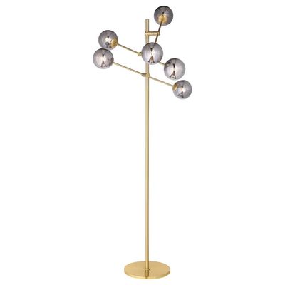 MOLECULAR SMOKE METAL FLOOR LAMP