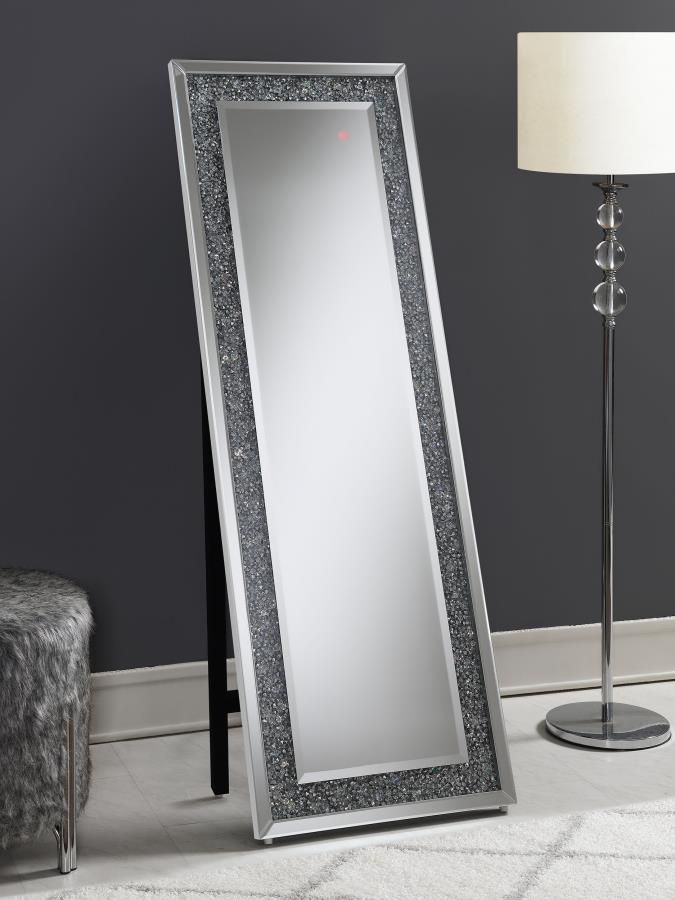 CRYSTAL LED FLOOR MIRROR