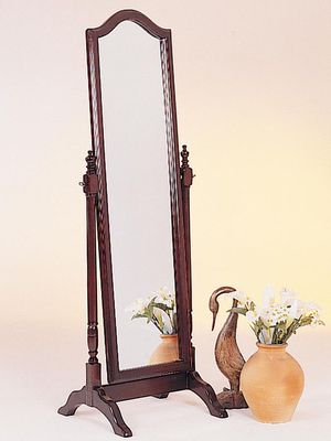 WOODEN FLOOR MIRROR