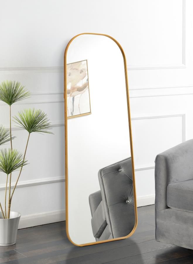 ANTIQUE GOLD FLOOR MIRROR