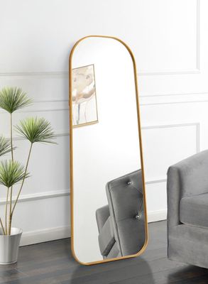 ANTIQUE GOLD FLOOR MIRROR