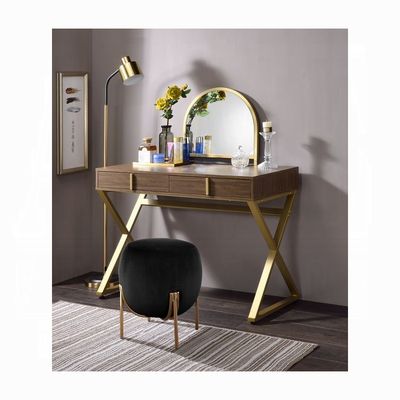 WOODEN VANITY WITH JEWELRY TRAY