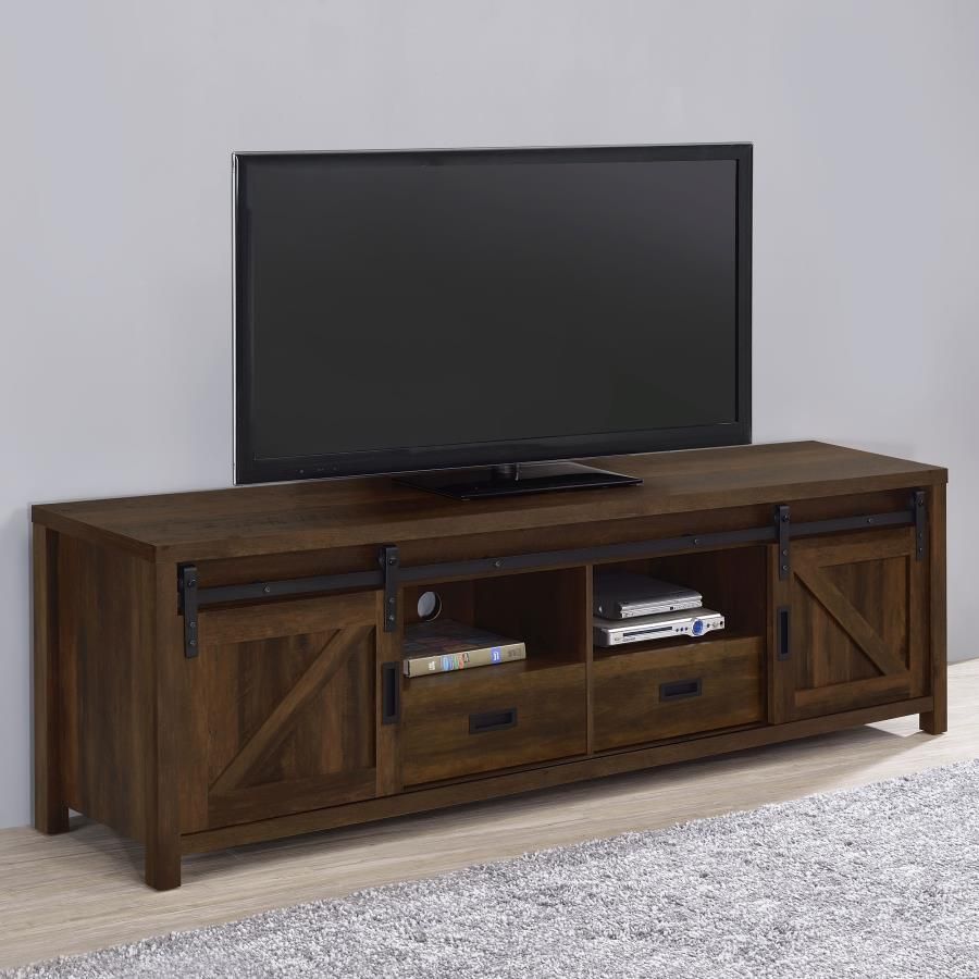 WOOD TV STAND 79&#39;INCH