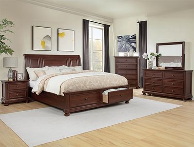 WOODEN 4PC BEDROOM SET