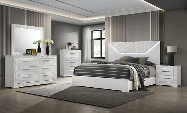 WHITE 4PC BEDROOM SET