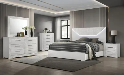 WHITE 4PC BEDROOM SET