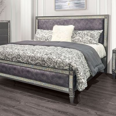 SILVER GRAY 4PC BEDROOM SET