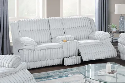 3PC MANUAL RECLINER SET WHITE