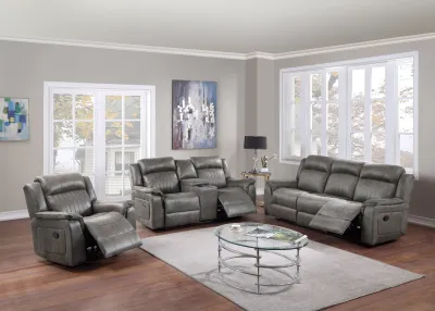 3PC MANUAL RECLINER GRAY