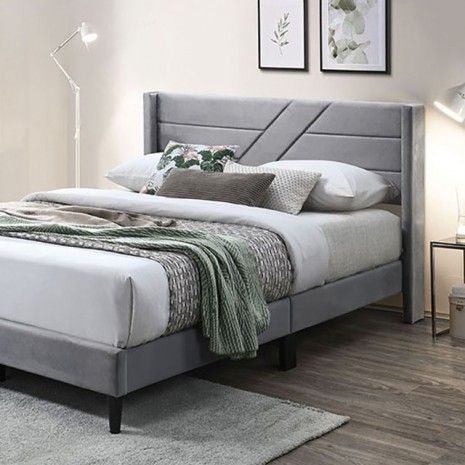 GRAY BED QUEEN