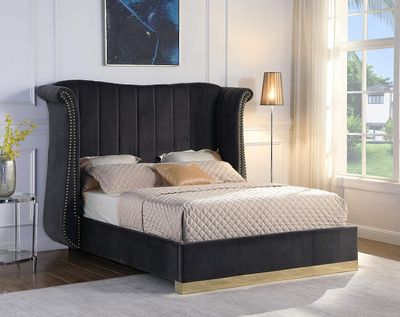 BEDFRAME GRAY QUEEN