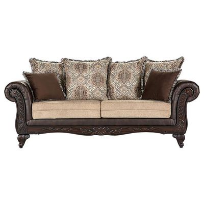 2PC SOFA SET BROWN