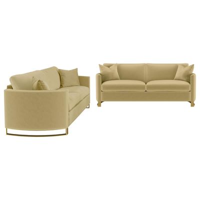 2PC SOFA SET YELLOW