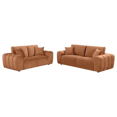 2PC SOFA SET ORANGE