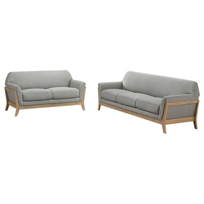 2PC SOFA SET GRAY