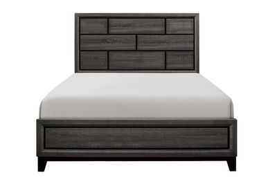 4PC BEDROOM SET DARK GREY