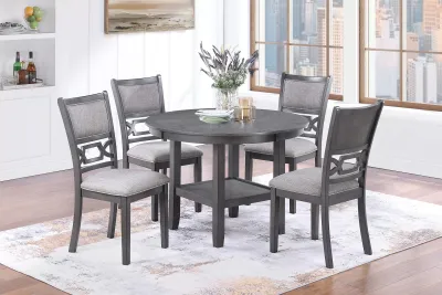 5PC DINING GREY