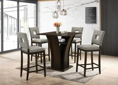 5PC DINING SET GREY
