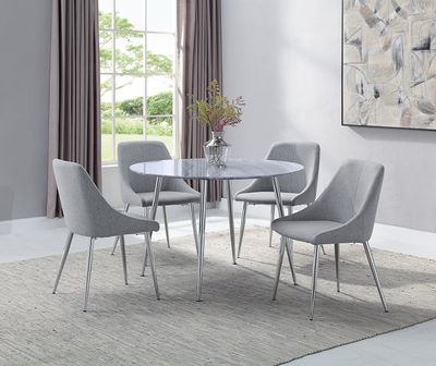 5PC DINING SET GREY