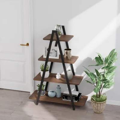 4 TIER LADDER BOOKSHELVE