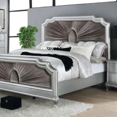 4PC SILVER BEDROOM SET