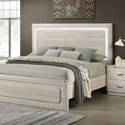 4PC BEDROOM SET LIGHT BEIGE