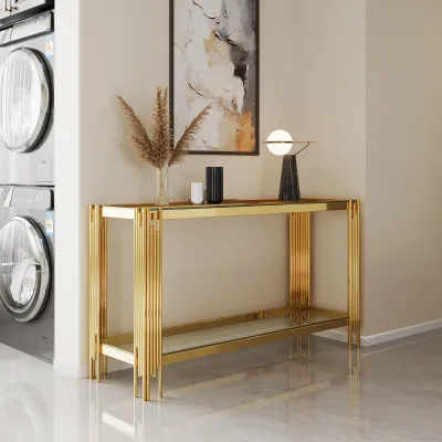 CONSOLE TABLE GOLD