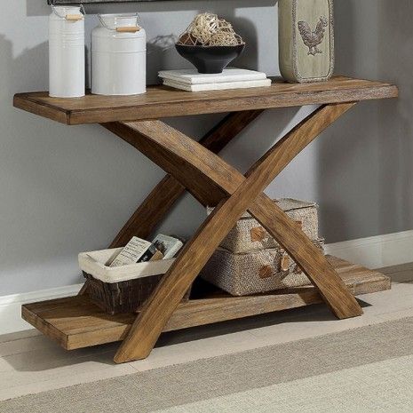WOODEN CONSOLE TABLE