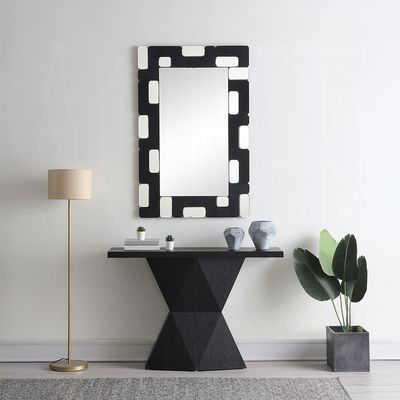 BLACK AND WHITE WALL MIRROR