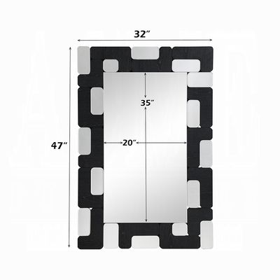 BLACK AND WHITE WALL MIRROR