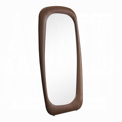 ABSTRACT WOODEN FLOOR MIRROR