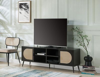 BLACK TV STAND