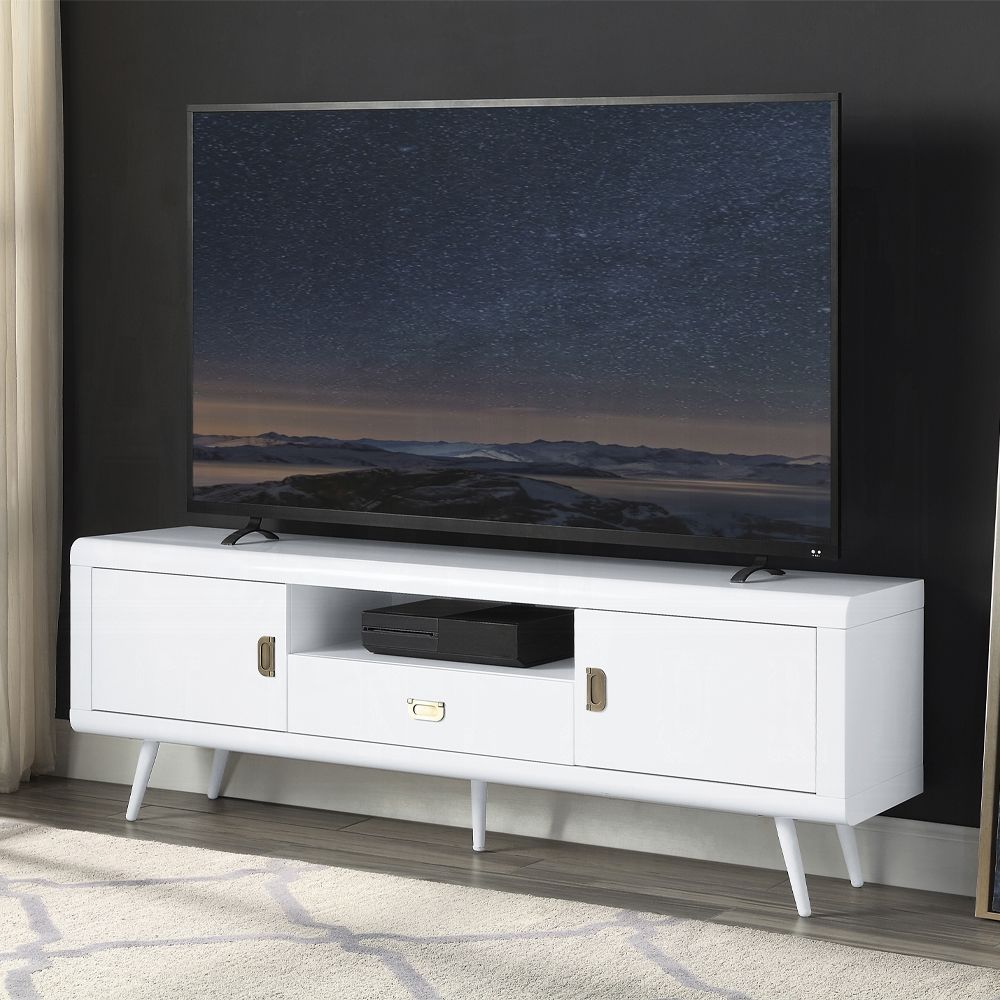 WHITE TV STAND