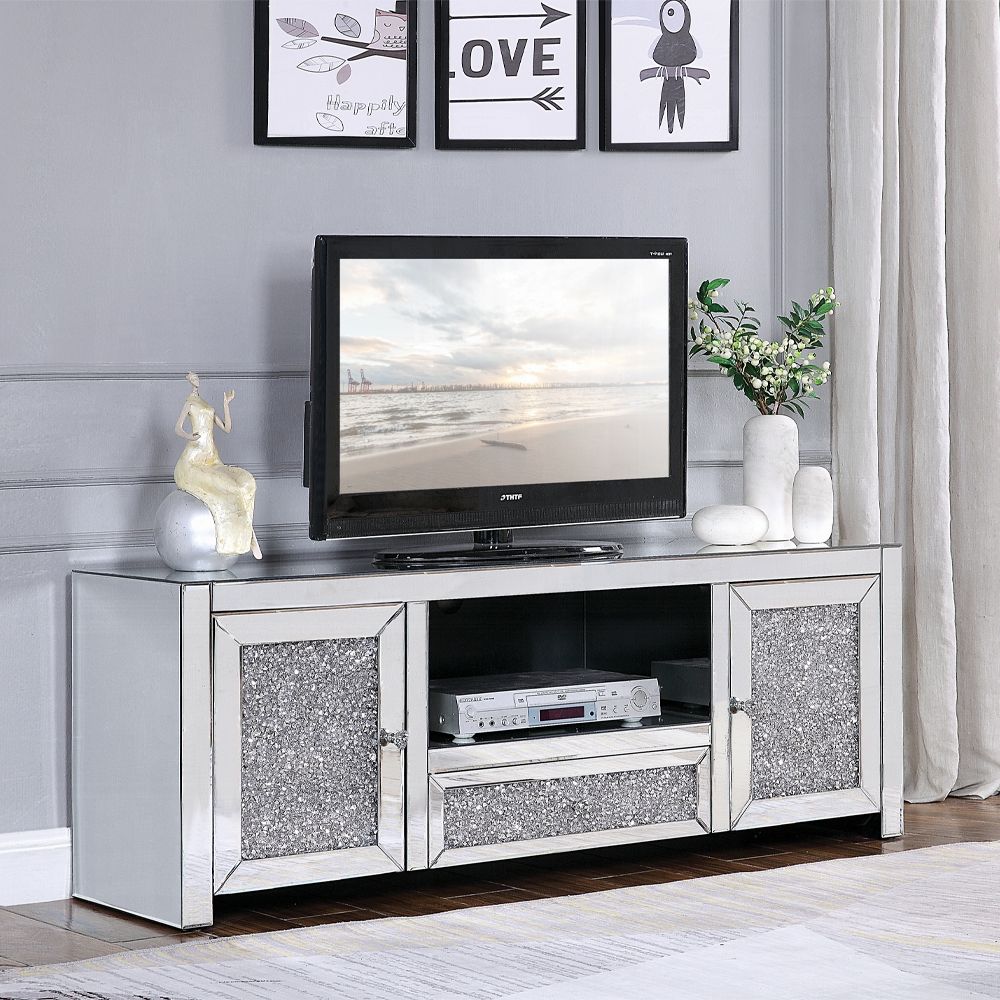 SILVER TV STAND