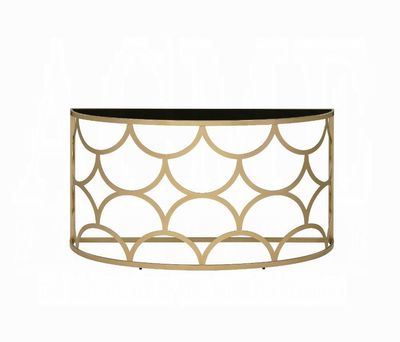 CONSOLE TABLE GOLD AND BLACK