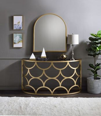 CONSOLE TABLE GOLD AND BLACK