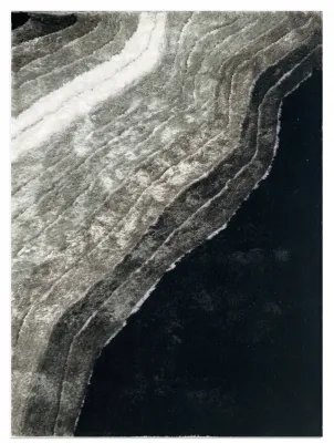 BLACK GREY AND WHITE RUG