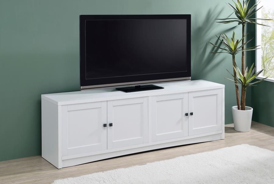 WHITE TV STAND 78INCH