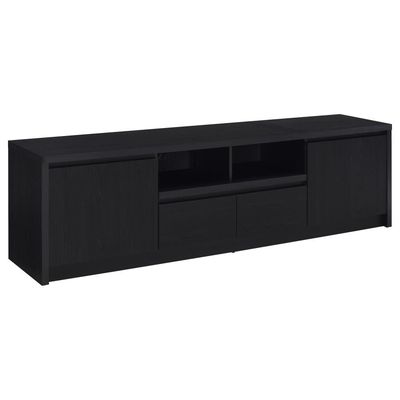 BLACK TV STAND 78INCH
