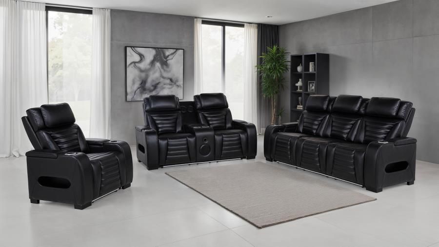3PC POWER RECLINER SET WITH LIGHTS AND BLUETHOOT