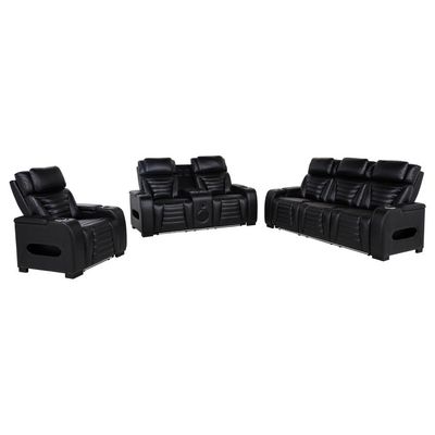 3PC POWER RECLINER SET WITH LED AND BLUETOOTH
