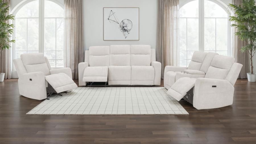 3PC POWER RECLINER SET IVORY