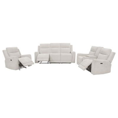 3PC POWER RECLINER SET IVORY