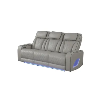 2PC MASSAGE RECLINER SET WITH LED