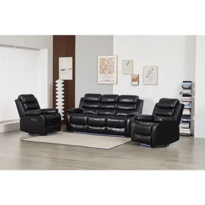 BROWN SECTIONAL RECLINER