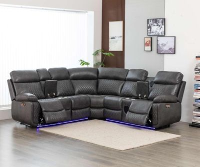 SECTIONAL POWER RECLINER WITH BLUETOOTH SPEAKER