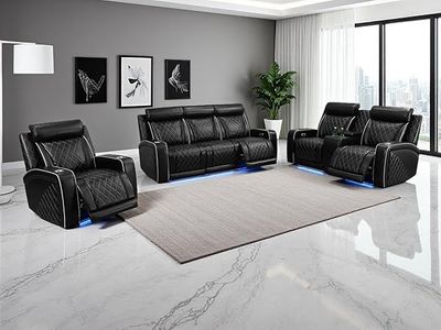 3PC POWER RECLINER SOFA WITH LED